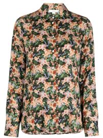 floral-print silk-blend shirt by vince x at Farfetch